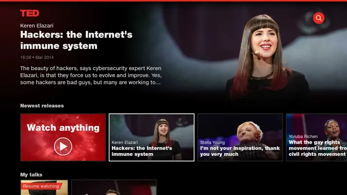 TED TV android App screenshot 1